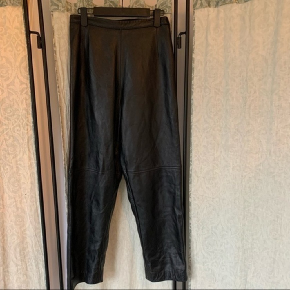 Elegant Black Leather Pants